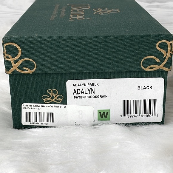 J.Renee “Adalyn” Patent Leather Kitten Heel Sling Backs - Picture 13 of 13